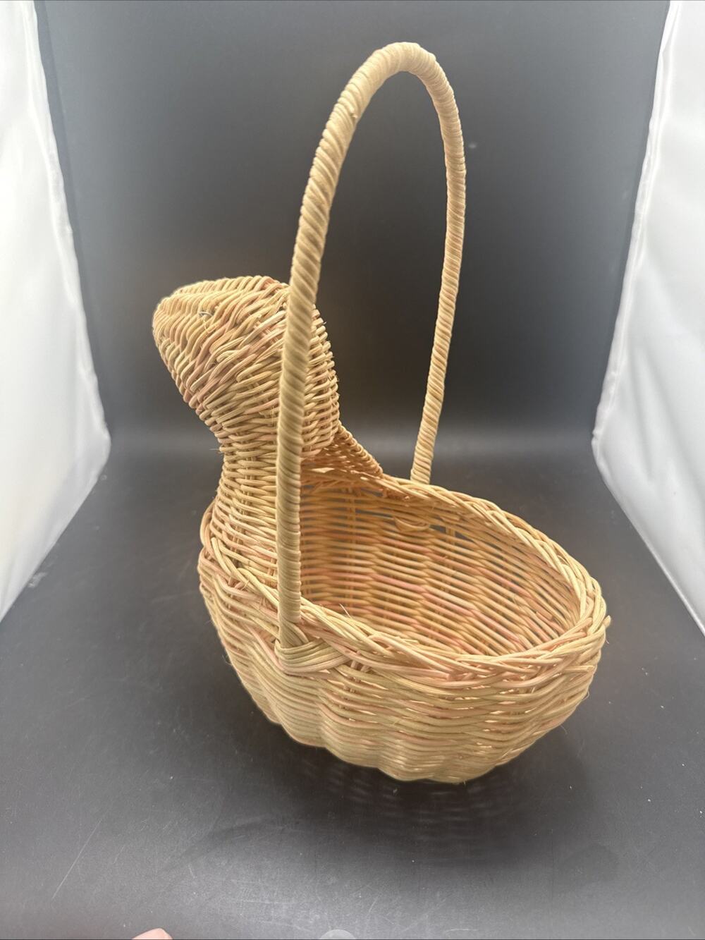 Wicker Duck Basket Rattan Easter